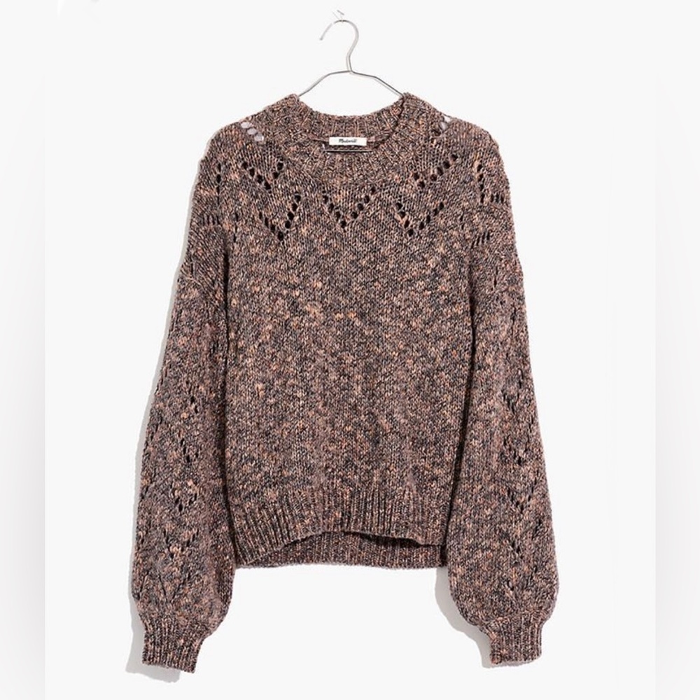 Marbled Yarn Knit Sweater